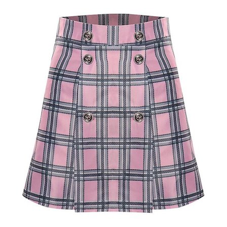 Wednesday Addams -tyttöjen Enid Sinclair -cosplay-asu, paita ja hame, Halloween- ja karnevaaliasu naisille, vaaleanpunainen reppu (FMY)