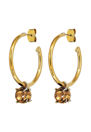 Dyrberg & Kern DIEGA BROWN Örhänge Smycken klockor Dam Brun ONESIZE