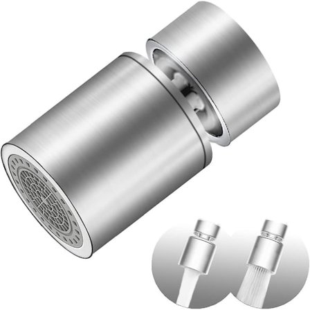 Fm22 Kranluftare, Vattenbesparande Kran Tvåvägs Vattenflöde, Spraybrytare Kökskran Med 360 Rotation