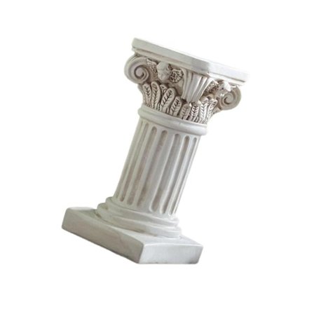 Romersk søjle statue figur statuette hvid piedestal stand til stue