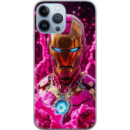 Yhteensopiva Puhelinkuori Apple iPhone 13 Pro Max Särmikäs vihreä hahmo pikselöidyssä fantasiamaailmassa, jossa on puutaloja ja eläimiä retro-p