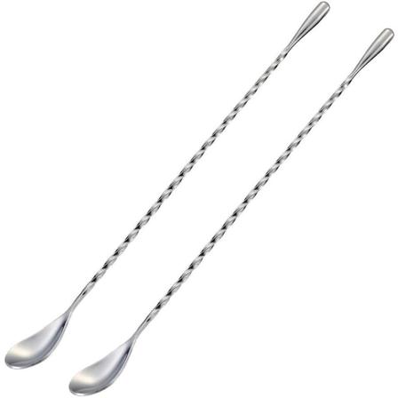 Cocktailrörare Silver 2 St
