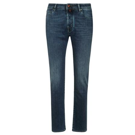 Jacob Cohën, Straight Jeans Blauw, Heren, Maat:W34