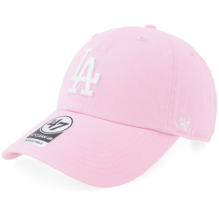 47 Brand - MLB Rosa unconstructed Caps - Los Angeles Dodgers MLB Clean Up Petal Pink Dad Cap @ Hatstore