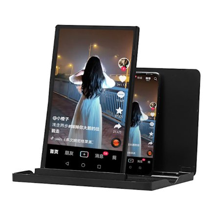 Mobiltelefonhållare, skärmförstärkare, vertikalt och horisontellt högupplöst Blu ray-verktyg för livestreaming