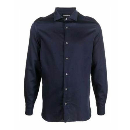 Emporio Armani, Shirts Blauw, Heren, Maat:L