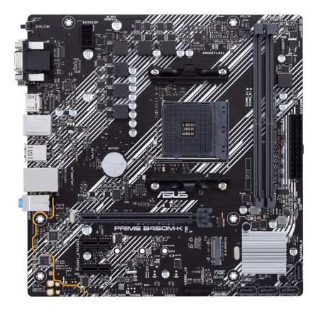 ASUS PRIME B450M-K II - hovedkort - mikro ATX - Socket AM4 - AMD B450