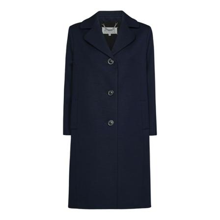 Maison Margiela Coats Blå, Dame Uldfrakker
