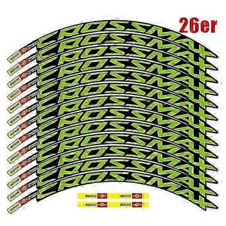 MAVIC CROSSMAX SL PRO MTB hjulklistremerke bredde 18mm PRO sykkelhjul dekaler sykkelklistremerker Kompatibel med to hjul dekaler MTB felgklistremerker