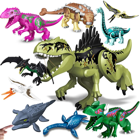 Jurassic Dinosaur World Brutal Raptor T-Rex Triceratops Indominus Rex Modell Building Blocks