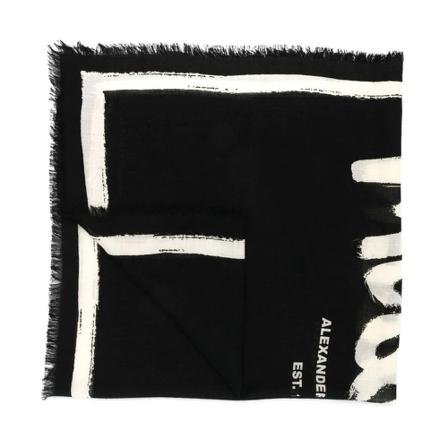 Alexander McQueen, Scarf Czarny, Kobieta, Rozmiar: ONE Size
