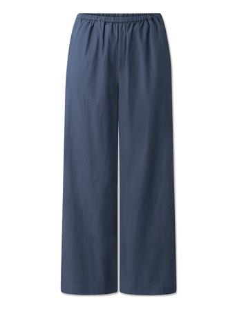 Bella Pants - Midnight Leveälahkeiset Housut Navy STUDIO FEDER