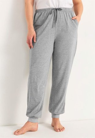 Cellbes of Sweden - Treningsbukse med mansjett i mørk grå / melert for damer i størrelse 62/64