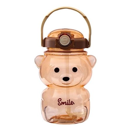 1000ml/1400ml Söt Vattenflaska Sugrör Björn Stor Mage Mugg Flerfärgad Stor Kapacitet