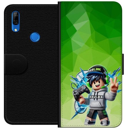 Kompatibelt Lommeboketui til Huawei P Smart Z Roblox-inspirert gamerfigur med headset, håndkontroll og energiske effekter mot grønn bakgrunn