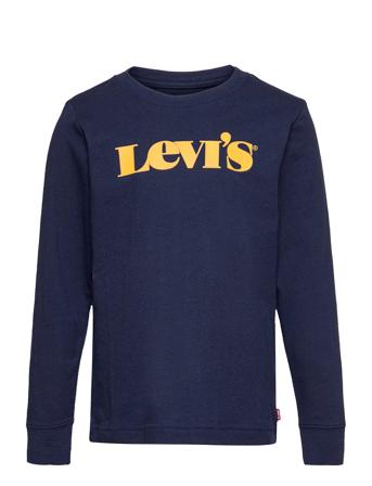 Lvb Long Slv Graphic Tee Shirt Blue Levi's