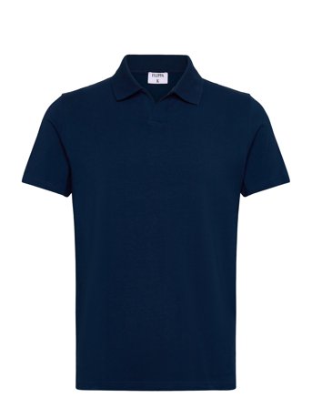 Filippa K Stretch Cotton Polo T-Shirt - Navy - M