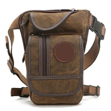 Lerrets Drop Leg Bag Utendørs Midjepakke Motorsykkel Sykkel Sykling Multi Lomme Midje Fanny Pouch for Utendørs Reise Fotturer Klatring