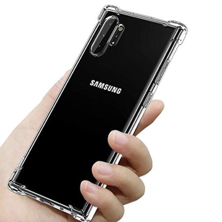 TG Samsung Galaxy Note10+ - Veldesignet silikondeksel fra Floveme Transparent/Gjennomsiktig