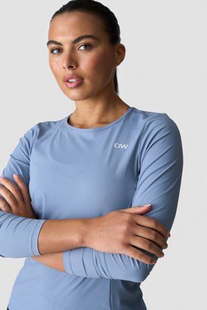ICANIWILL - Everyday Long Sleeve Metal Blue - Pitkähihaiset - Naiset - Treenivaatteet ICIW:ltä