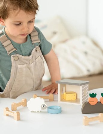 Done by Deer Tiny Farm Play Set Sheepy Colour Mix - Multi/patterned - ONE SIZE