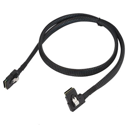 MINI SAS 36P 0,8 Meter Sprøjtestøbning SFF-8087 Højre Vinkel Albue til SFF-8087 Harddisk Kabel