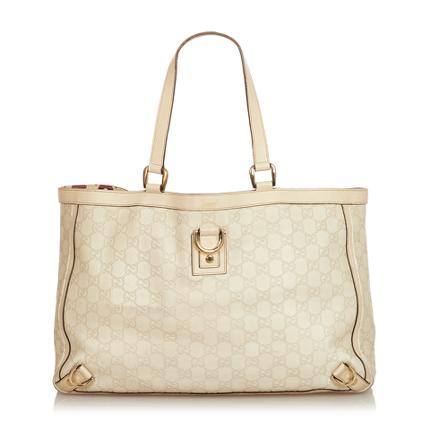 Gucci Vintage, Pre-owned Tote Bag Wit, Dames, Maat:ONE Size