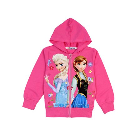 Barn Flickor Froken Elsa Anna Jacka Varm kip Hoodie Coat Ytterkläder k
