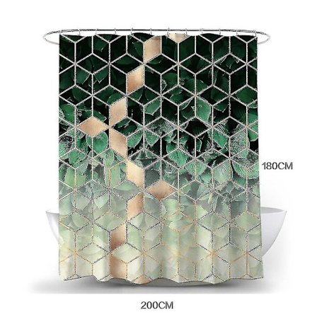 Moderne badeværelse vandtæt bruseforhæng farver størrelser tilgængelige