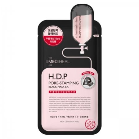 MEDIHEAL H.D.P Pore-Stamping Black Mask 25ML - Utjämnande mask för porer