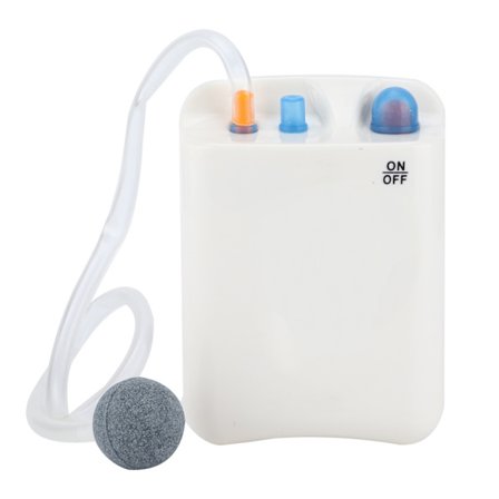 DC-125 Syrepump Bärbar Batteridriven Luftpump Fiskbehållare Syre Spjäll för Fiskbehållare Akvarium