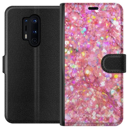 Yhteensopiva Lompakkokotelo OnePlus OnePlus 8 Pro Cactus and Friends – PinkGlitter