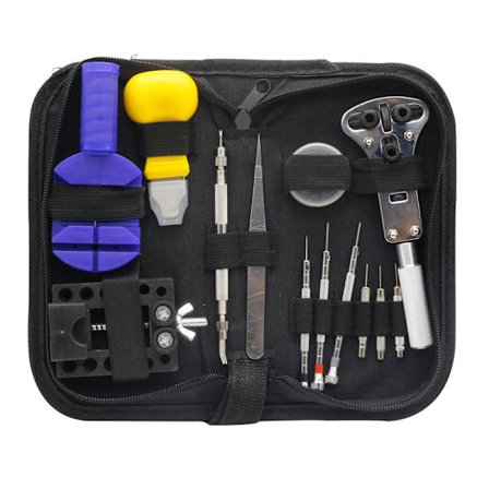 Watch Repair Tool Kit - Watch Tools Watchmaker Tools Repair and Maintenance Black