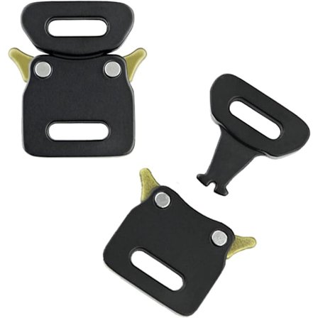 2 stk. Metallspenne Armbåndslenke Lås Rask Sideutløsing Halskjede