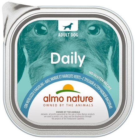 Almo Nature Daily Menu Cibo Umido Merluzzo E Fagiolini Cani