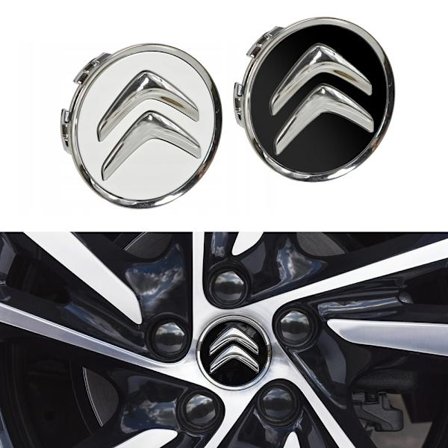 4-pak - Citroën Centerkapsler / Hjulkapsel Emblem