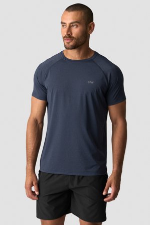 ICANIWILL - Workout Melange T-shirt Men Midnight Blue - Miehet - Treenivaatteet ICIW:ltä