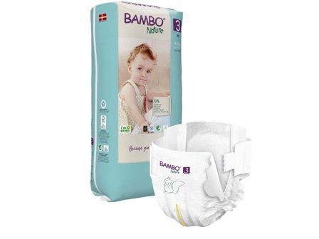BAMBO Blöja Nature S3 4-8kg TP 52/fp - Lyreco - Sjukvård och omsorg - Hygien - Barnblöjor