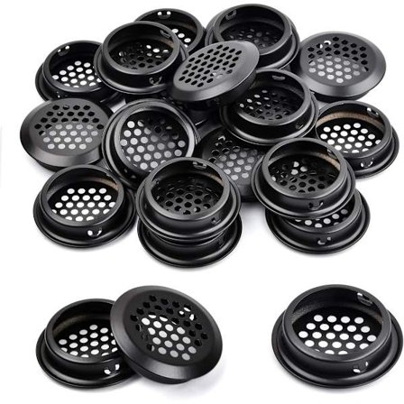 20 stk. - ventilationsriste - 35 mm - ventilationsåbninger i rustfrit stål