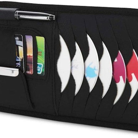 Amaoma Bilsolskydd Organizer Bil Multifunktionellt Solskydd