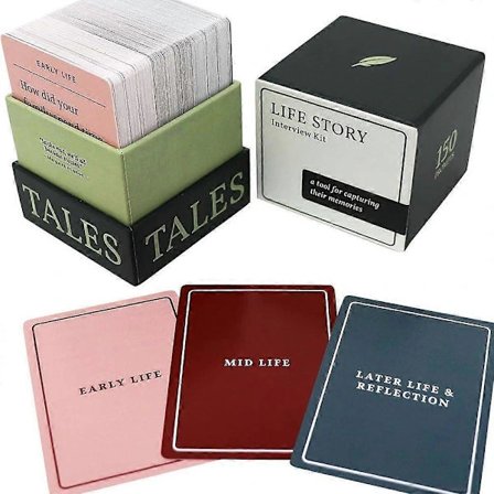 150 stk Livshistorie Interview Kit Kort Tales Life Interview Kit til Familiespil Farverig One Size