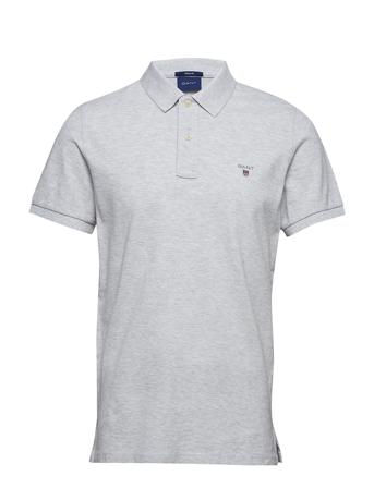 Original Pique Ss Rugger Polos Short-sleeved Harmaa GANT