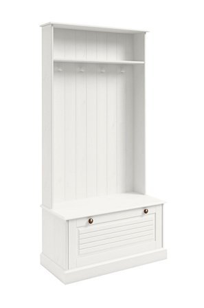 Loft24 - Mille Vaatekaappi, jossa 1 luukku, mäntyä - Valkoinen - Vaatekaapit - - Homeroom