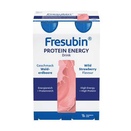 Fresubin Protein Energy Drink Næringsdrikk, Markjordbær, 4x200 ml