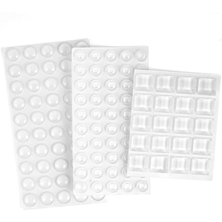 120 stk dørstoppere, moinkerin dørstopper dørstopper demper skapdør for glass, dører, skuffeskuffer og møbelbeskyttere