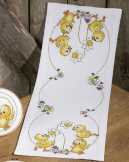 Løber Tre små kyllinger - Permin