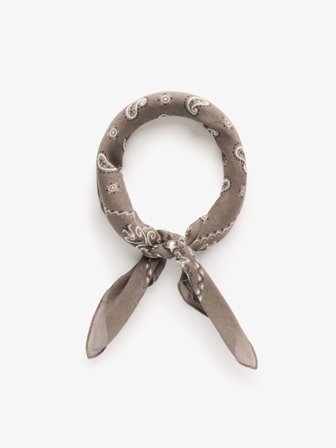 John Henric Men's Taupe Bandana Paisley Size Onesize