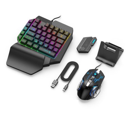 Bluetooth-kompatibel tastatur- og muskonverteringsadapter til mobilspil PUBG mobile, Game for Peace, etc null - Mix SE