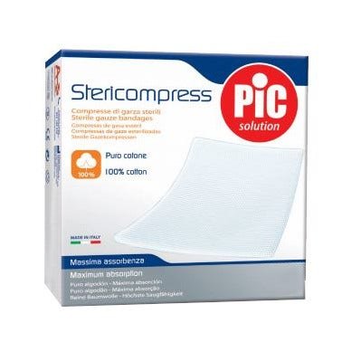 Pic Stericompress Garza Sterile 18x40cm 12 Pezzi Sterili