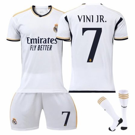 Store Black Friday Tilbud! 23-24 Vini Jr. 7 Real Madrid Trøje Ny Sæson Seneste Voksen Fodboldtrøjer Til Børn